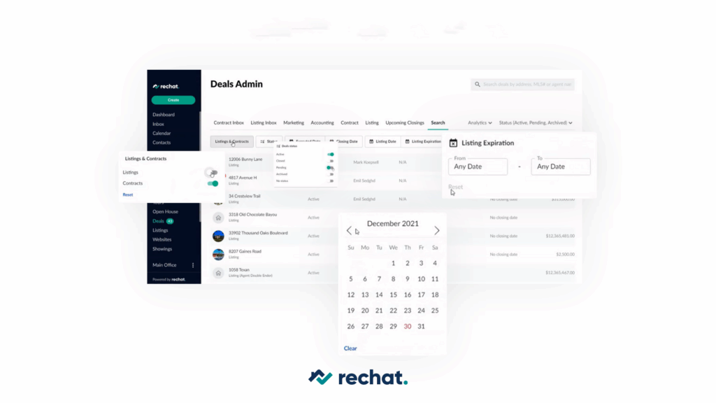 Search Deals Faster in Rechat