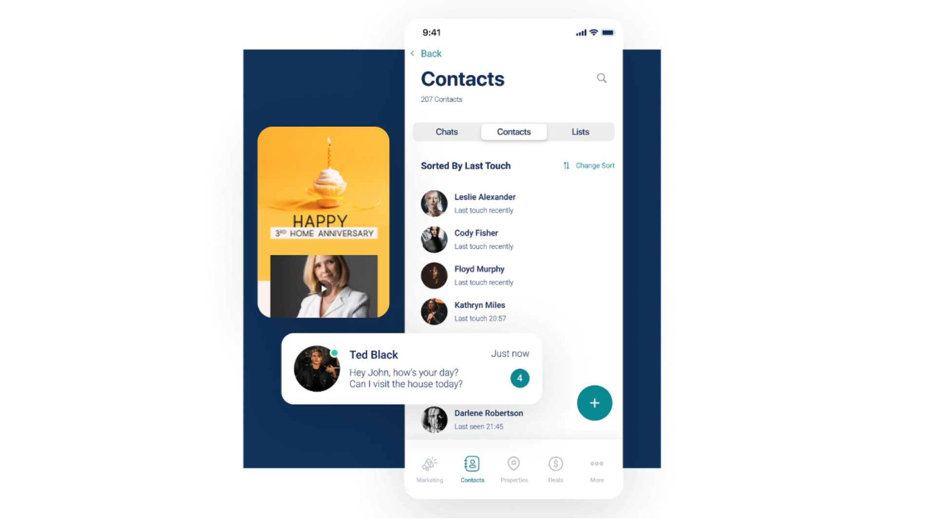 contacts list screenshot