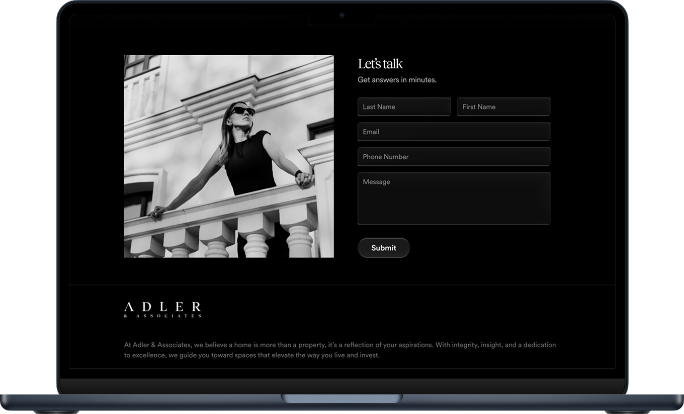 website lead capture, rechat