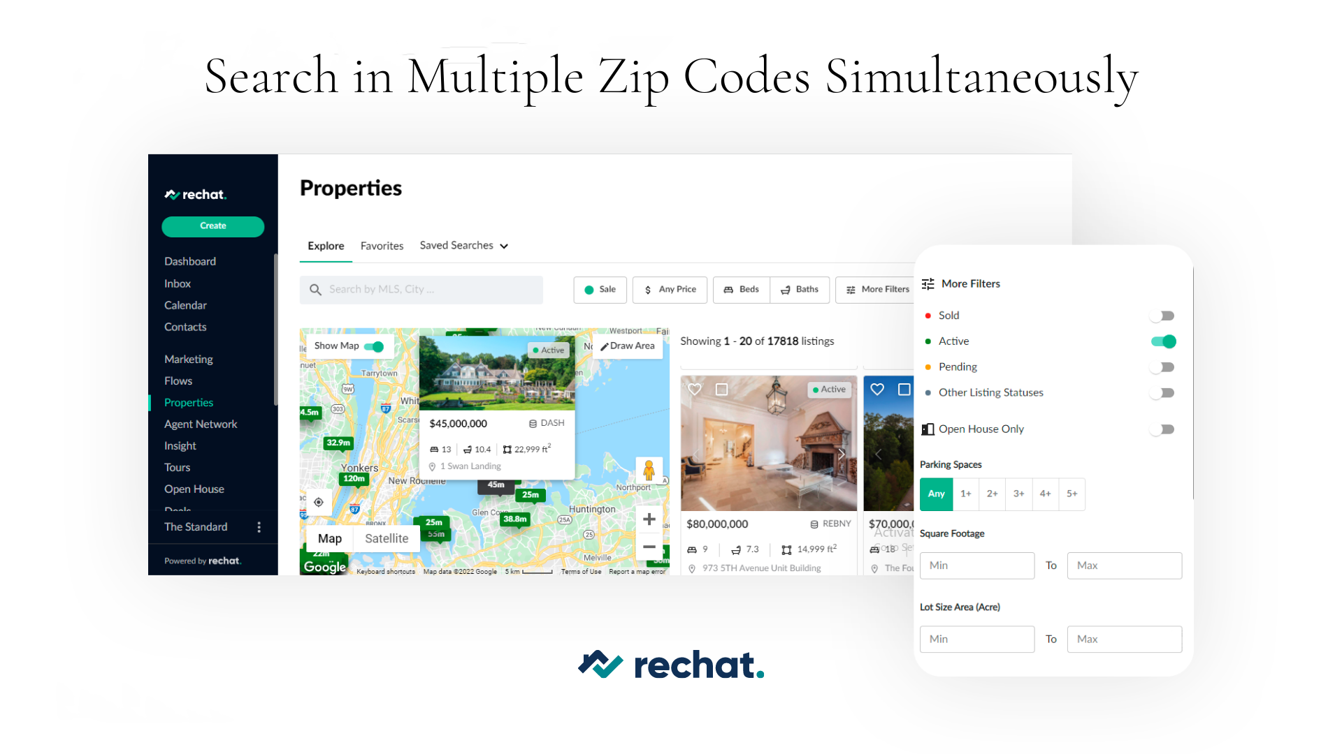 FEATURE: Search In Multiple Zip Codes Simultaneously - Rechat